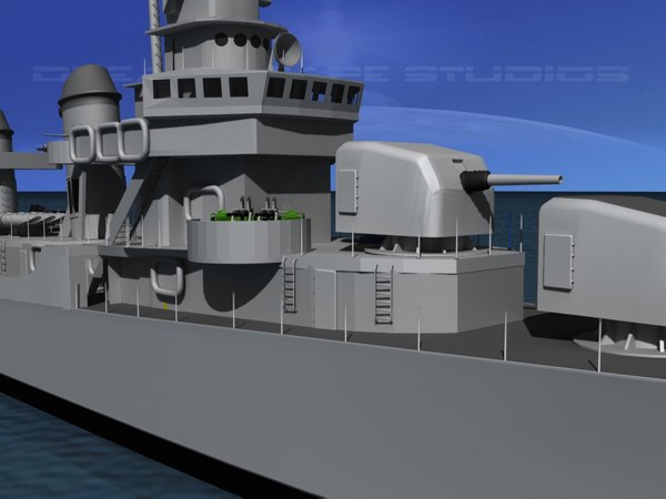 Fletcher Class Destroyer 3D Models for Download | TurboSquid