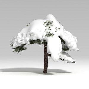 3d model snowtree tree snow