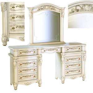 3D zona notte empire table