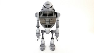 robot rigged 3D model
