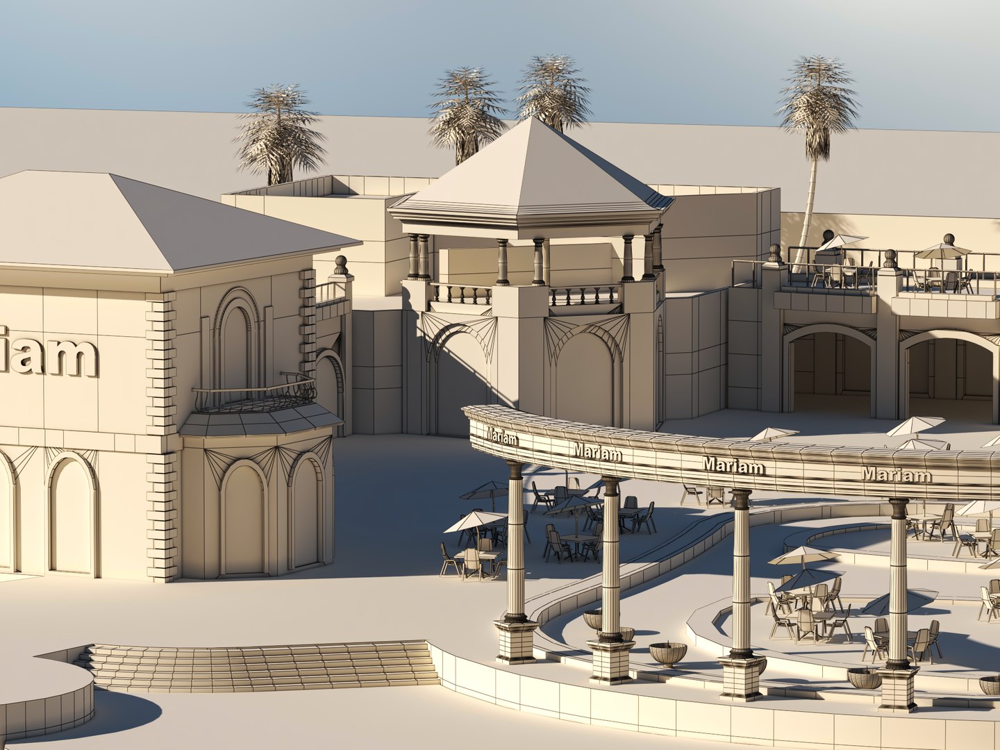 3D Model Tourist Resort - TurboSquid 1950303
