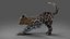 Fur Baby Jaguar Rigged in Blender