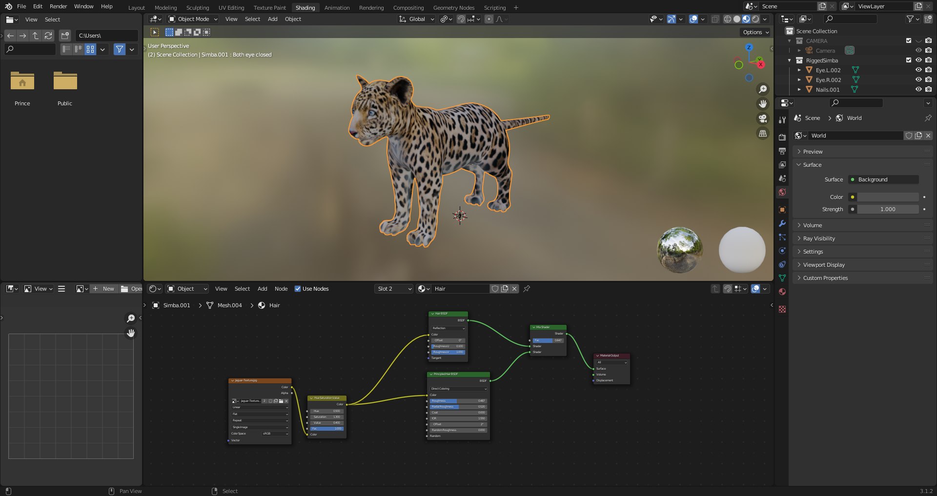Fur Baby Jaguar Rigged in Blender 3D model https://p.turbosquid.com/ts-thumb/ay/lEXtU1/nU/ss05/png/1675957581/1920x1080/fit_q87/198059acc13c55acbf895a7b1c07dc2245b366c2/ss05.jpg