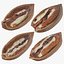 Collezione aperta di gusci di noci pecan