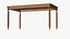 3D Dining Table Wooden Modern