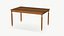 3D Dining Table Wooden Modern