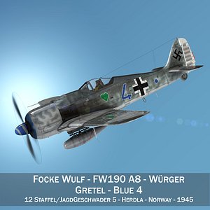 3D focke wulf - fw190