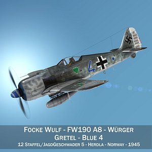 Focke Wulf - FW190 A8 - Blue 4