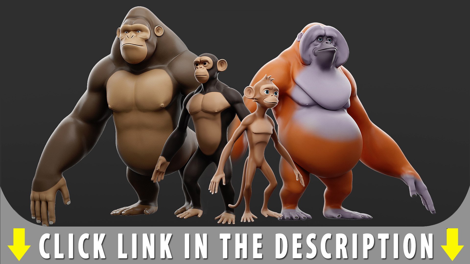3D Monkey - Stylize  Cartoon https://p.turbosquid.com/ts-thumb/ay/rVgfY3/Fs/stylizeprimate/jpg/1755683206/1920x1080/fit_q87/e95f43b767b5111fad74cc3479382c8070fd7424/stylizeprimate.jpg
