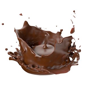 Chocolate splash v13 3D model