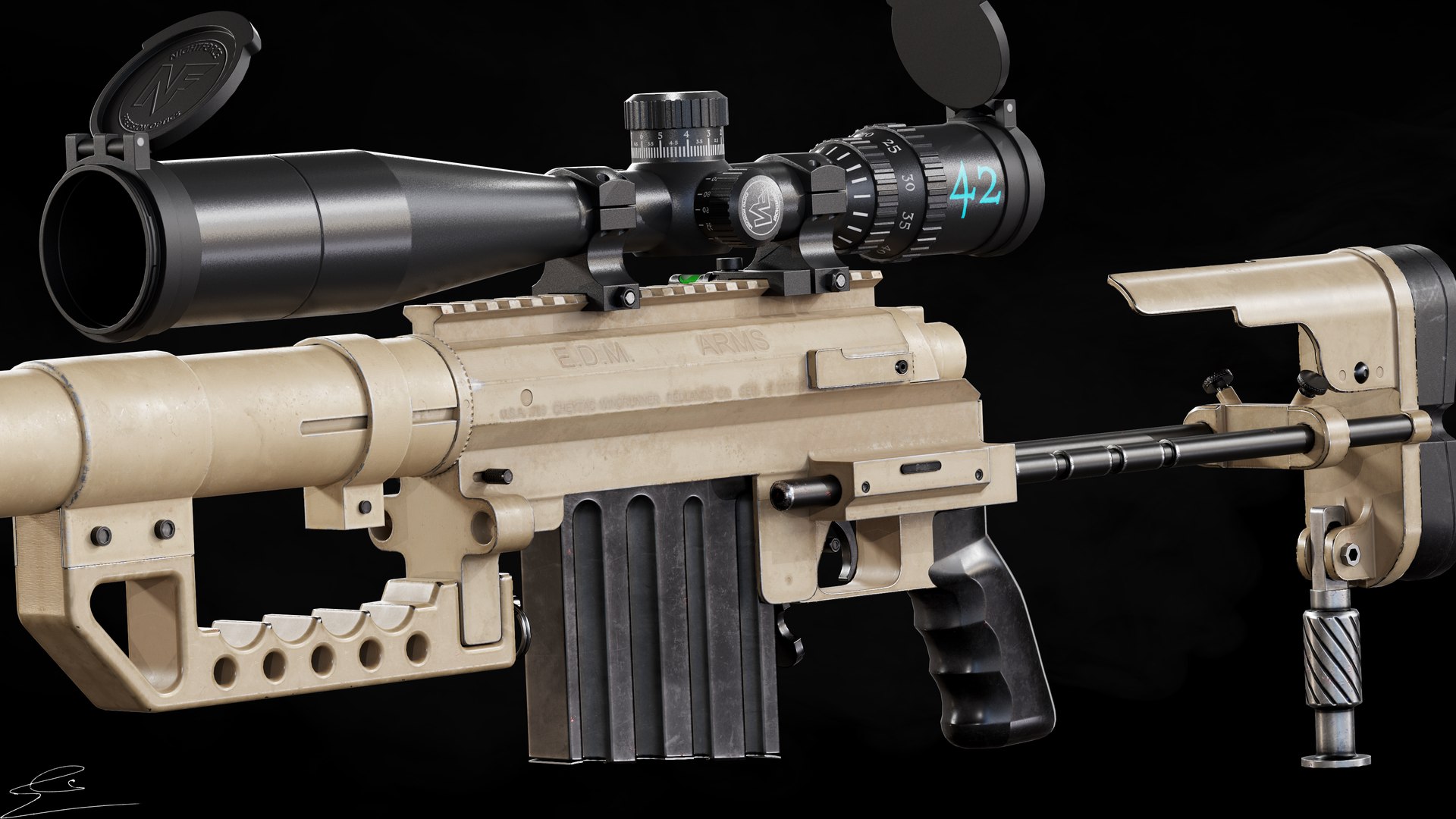 3D Model Cheytac M200 Gamerady Model Low-poly 3D Model - TurboSquid 2170664