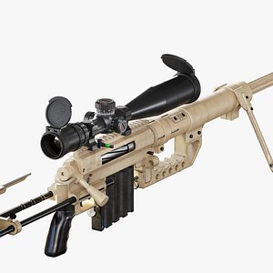 3D model Cheytac M200 Gamerady Model Low-poly 3D model