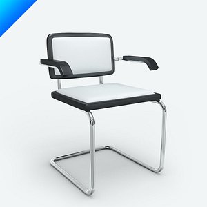 marcel breuer cesca armchair 3d model