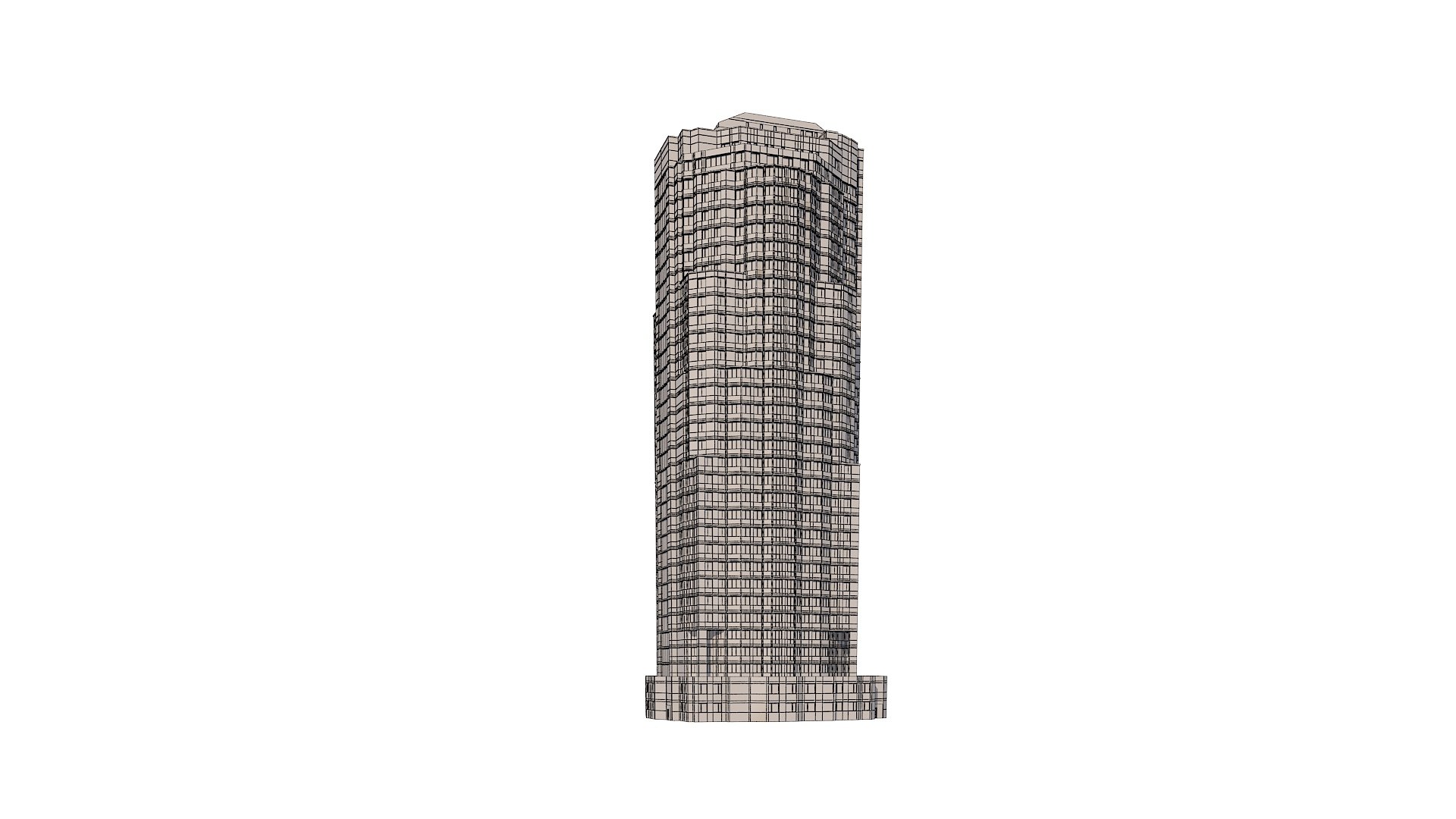 3D model city high building - TurboSquid 1978280