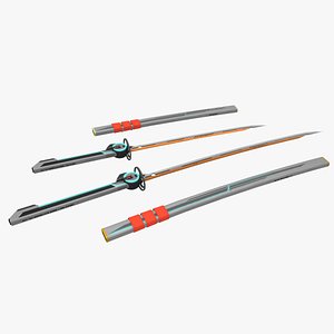 katana wakizashi blade 3ds