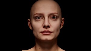 3D Retopologized Head Scan Lucy Evans