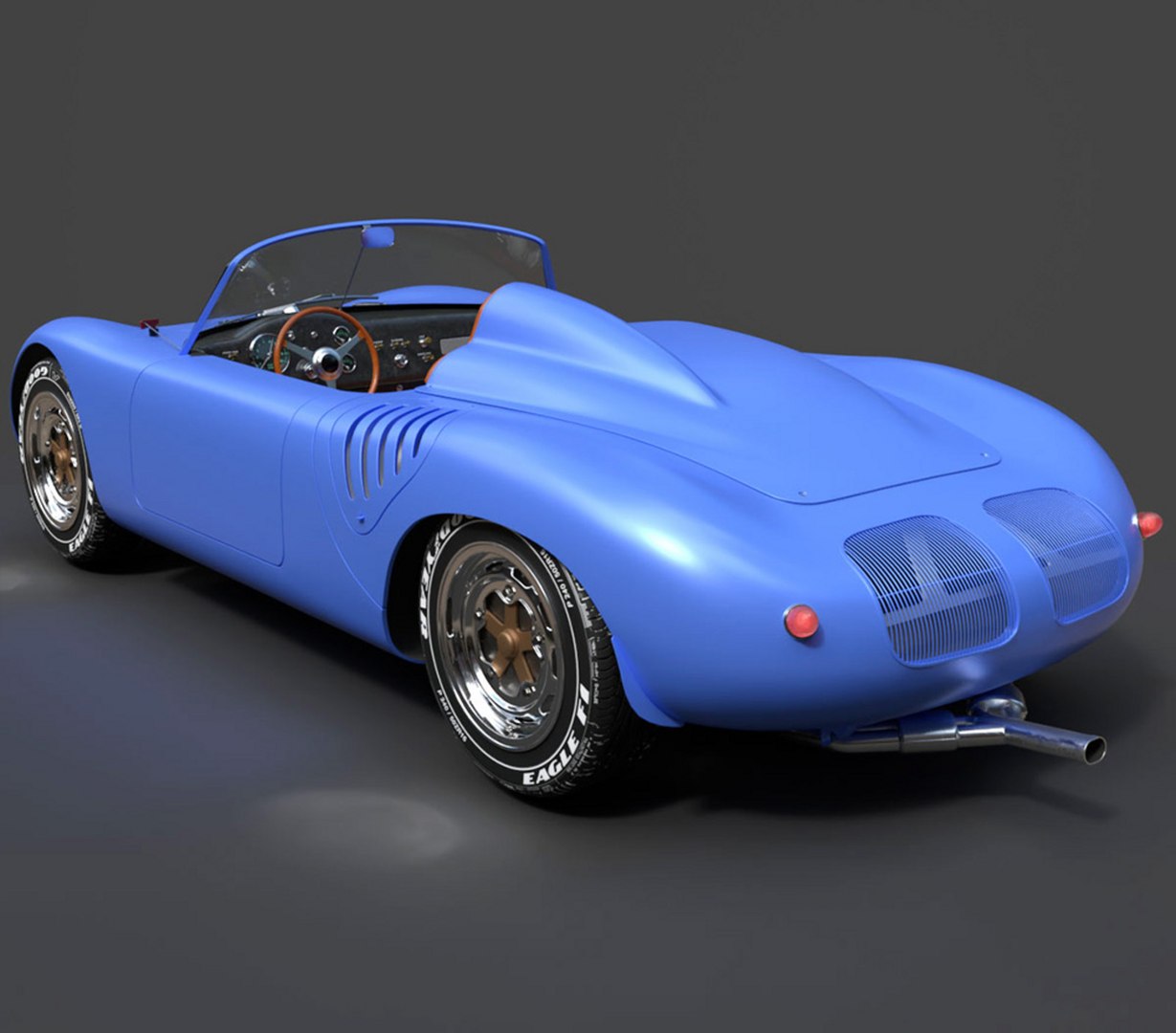 Porsche 718 Spyder RS High-Performance Sports Car - High-Poly 3D Model ...