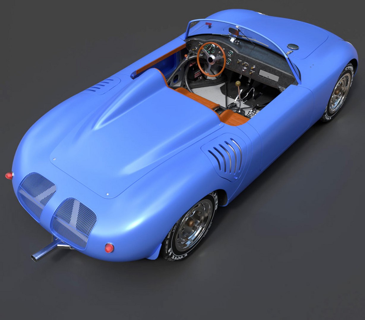 Porsche 718 Spyder RS High-Performance Sports Car - High-Poly 3D Model ...