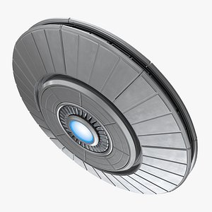 Ufo Classic Flying Saucer Rigged 3D Model