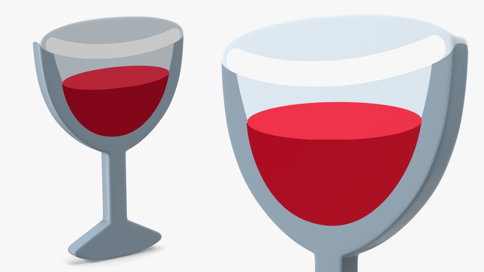 Wine Glass Emoji 3D Model TurboSquid 1867983