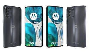 3D model Motorola Moto G52 Black