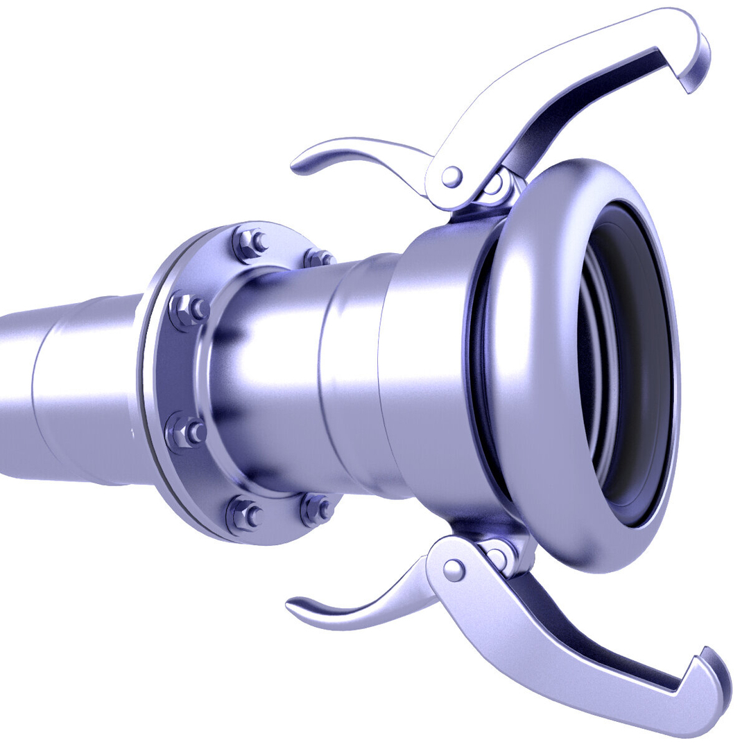 3D model Hose Water Pump Hose Coupling 2 - TurboSquid 1979904