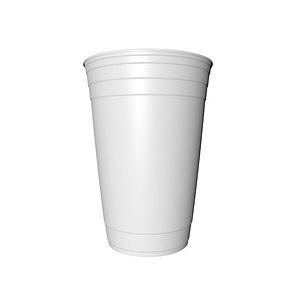 Disposable paper cups and plastic beverage cups can be printed 3D model
