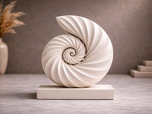 3D Elegant Spiral Shell sculpture - 3D Print model