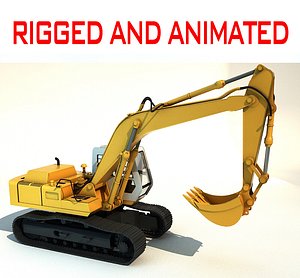 3d excavator model