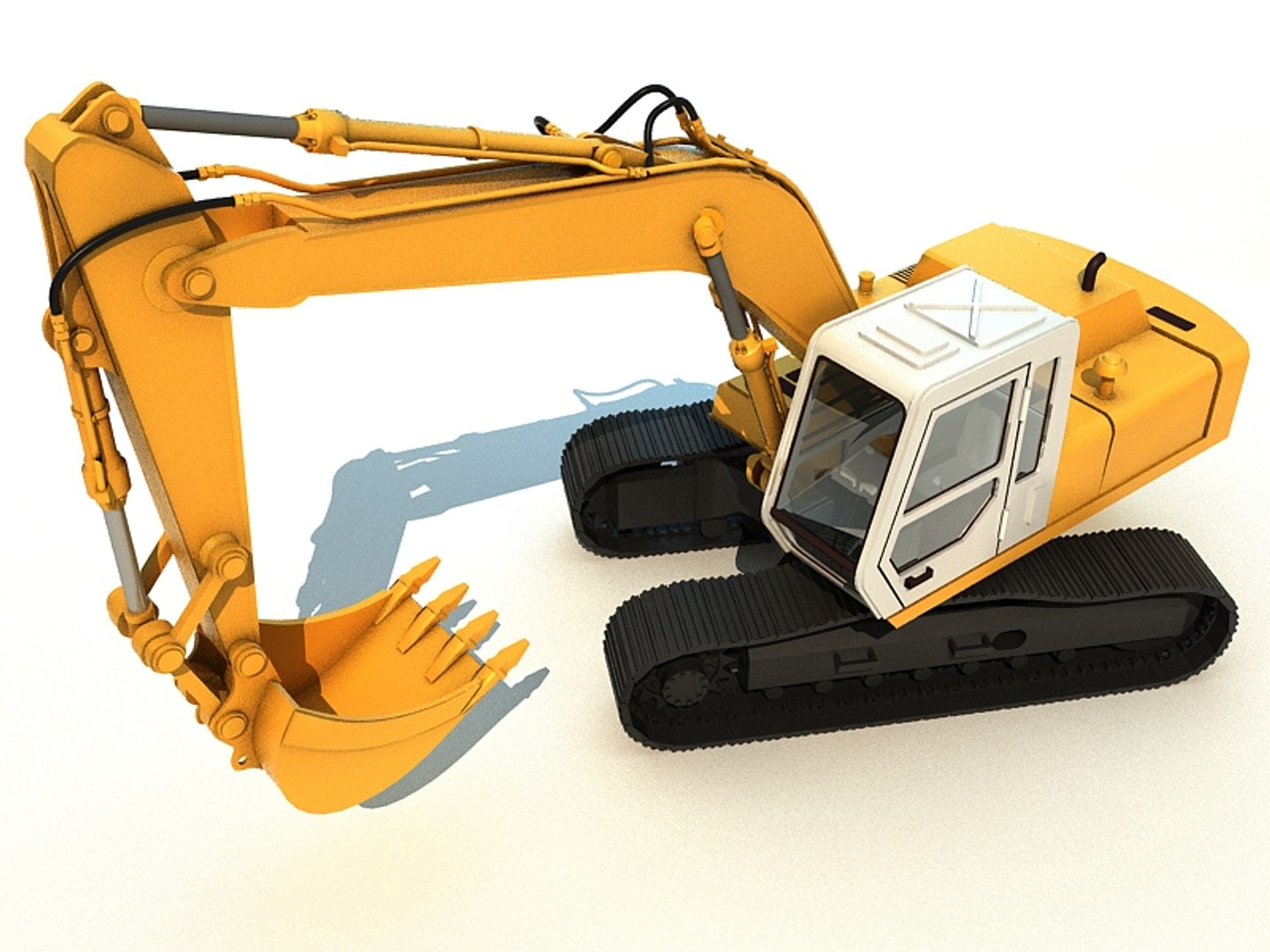 3d Excavator Model