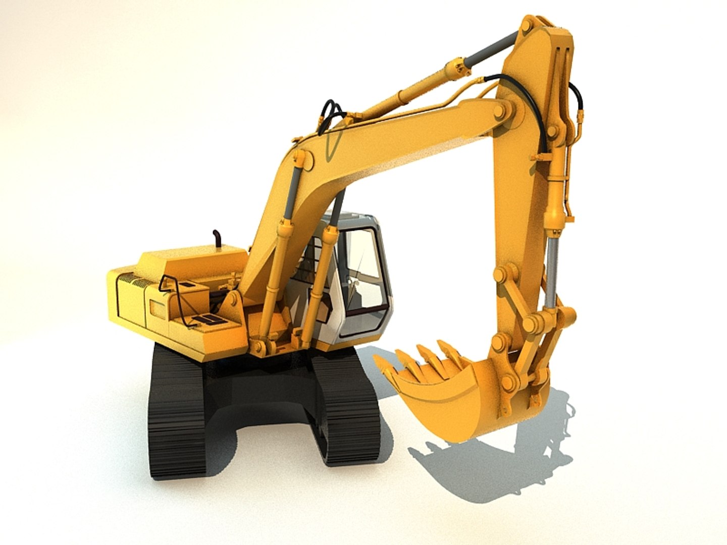 3d Excavator Model