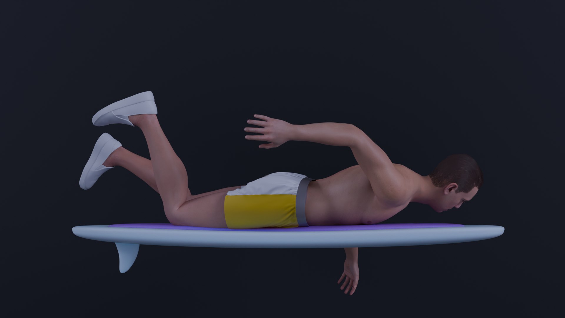 3D Surfboard Model - TurboSquid 2350877