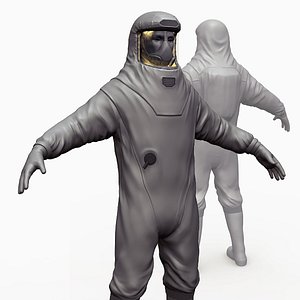 3D Biohazard protection suit model