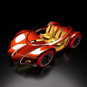 CONCEPT GLASS CAR Q 3D model