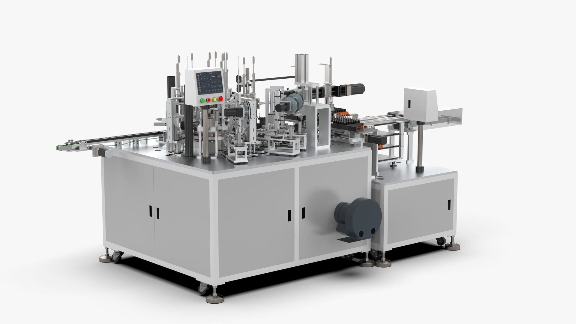 3D Automatic Micro Rotor Motor Processing And Assembly Machine Model ...