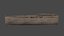 Bateau en bois low poly