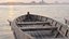 Bateau en bois low poly