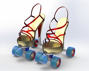 HIGH HEEL PUMP SKATE SHOES