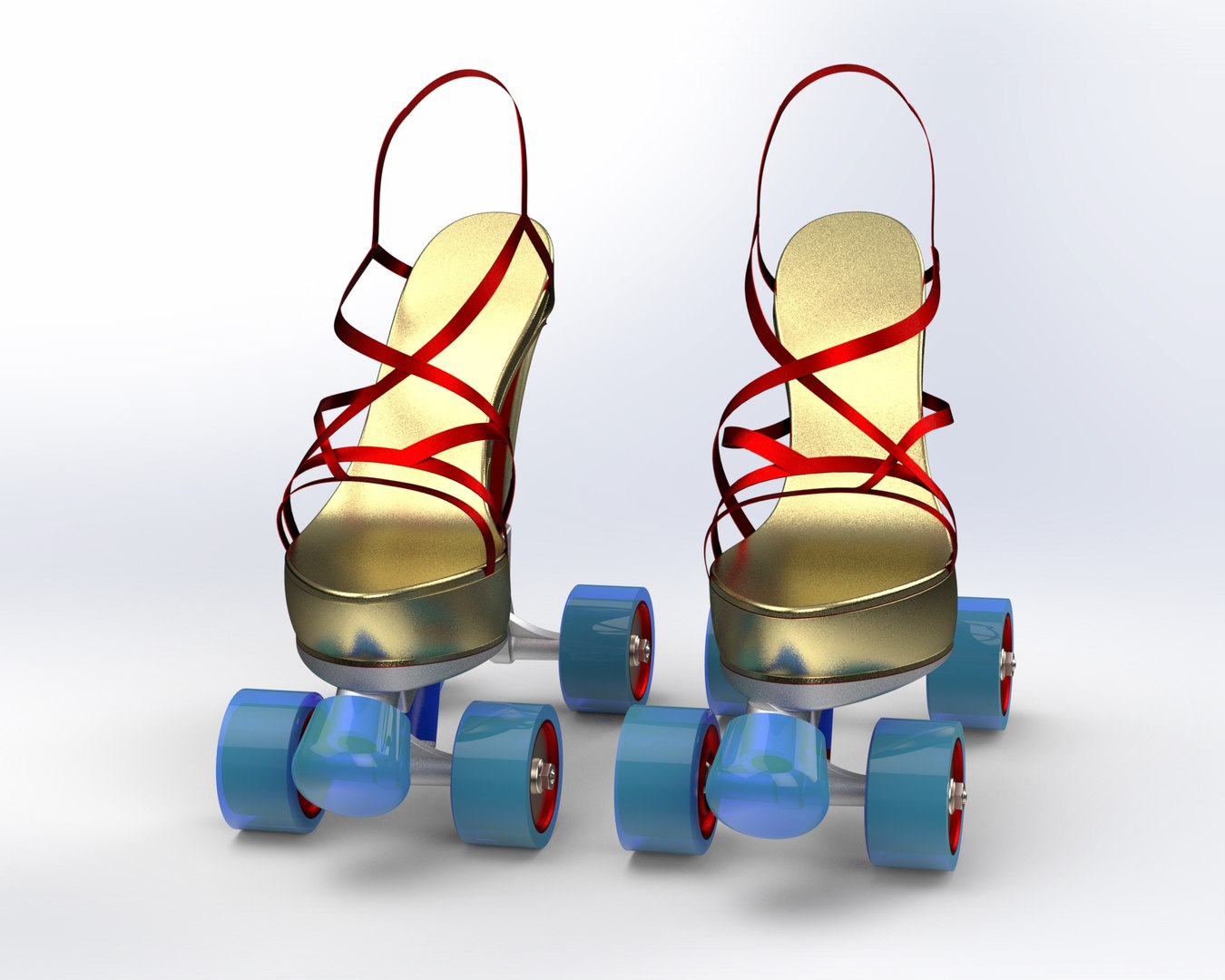 HIGH HEELS SKATE SHOES 3D Model TurboSquid 1832815