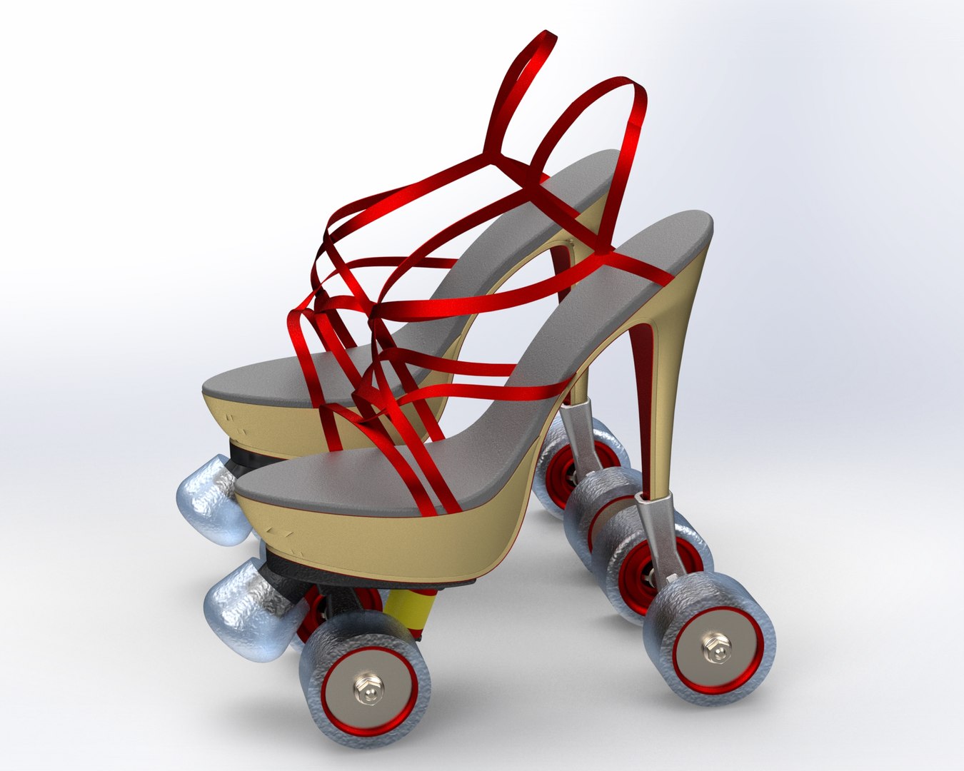 HIGH HEELS SKATE SHOES 3D Model TurboSquid 1832815