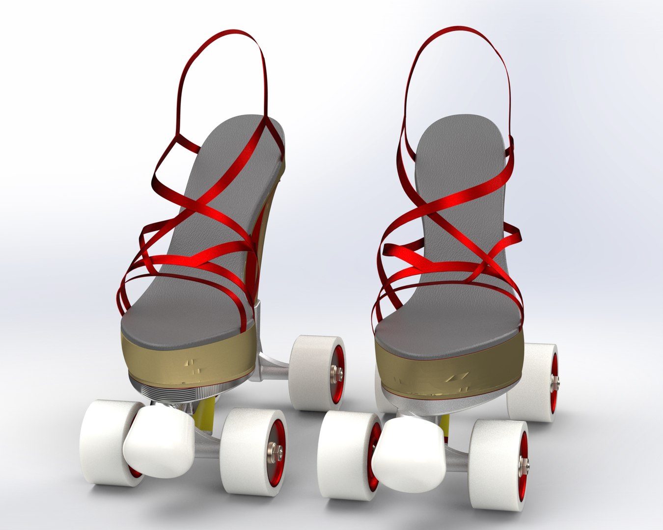 HIGH HEELS SKATE SHOES 3D Model TurboSquid 1832815