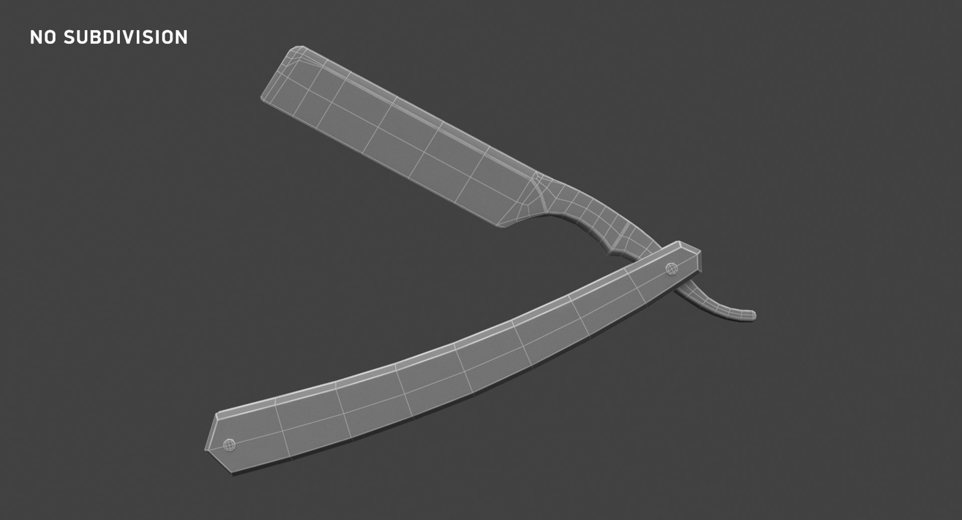 Straight Razor White 3D - TurboSquid 1269890