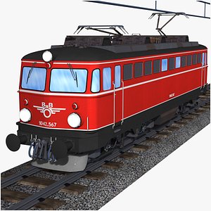 oebb class 1042 electric locomotive 1042-567 3D model