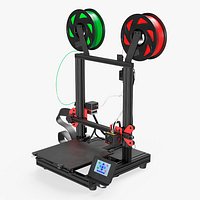ABC Plastic 3D Printer Rigged for Cinema 4D