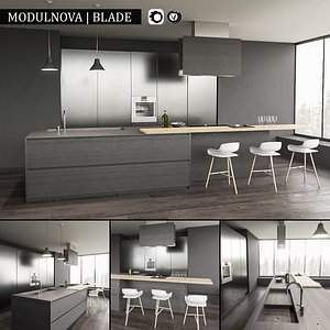 3d kitchen blade model