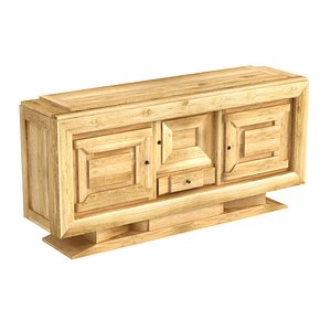 French Geometric Sideboard 3D