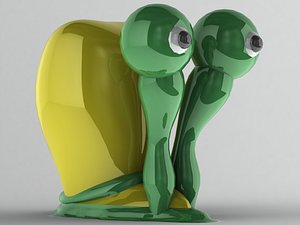 3D Art Surface Little Snail model