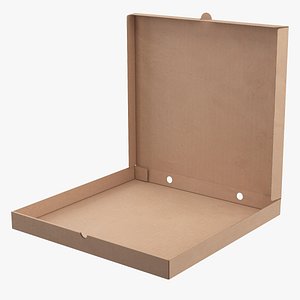 Pizza Box Open 3D model