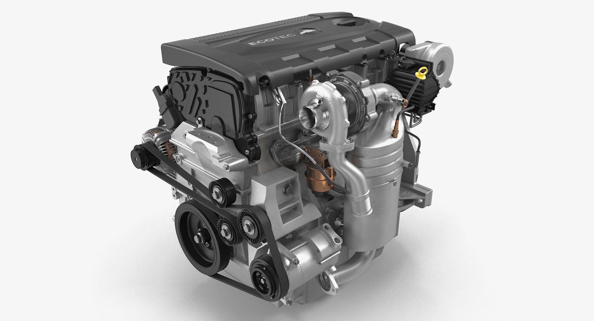 Turbo Diesel Engine Chevrolet Cruze 3D model preview
