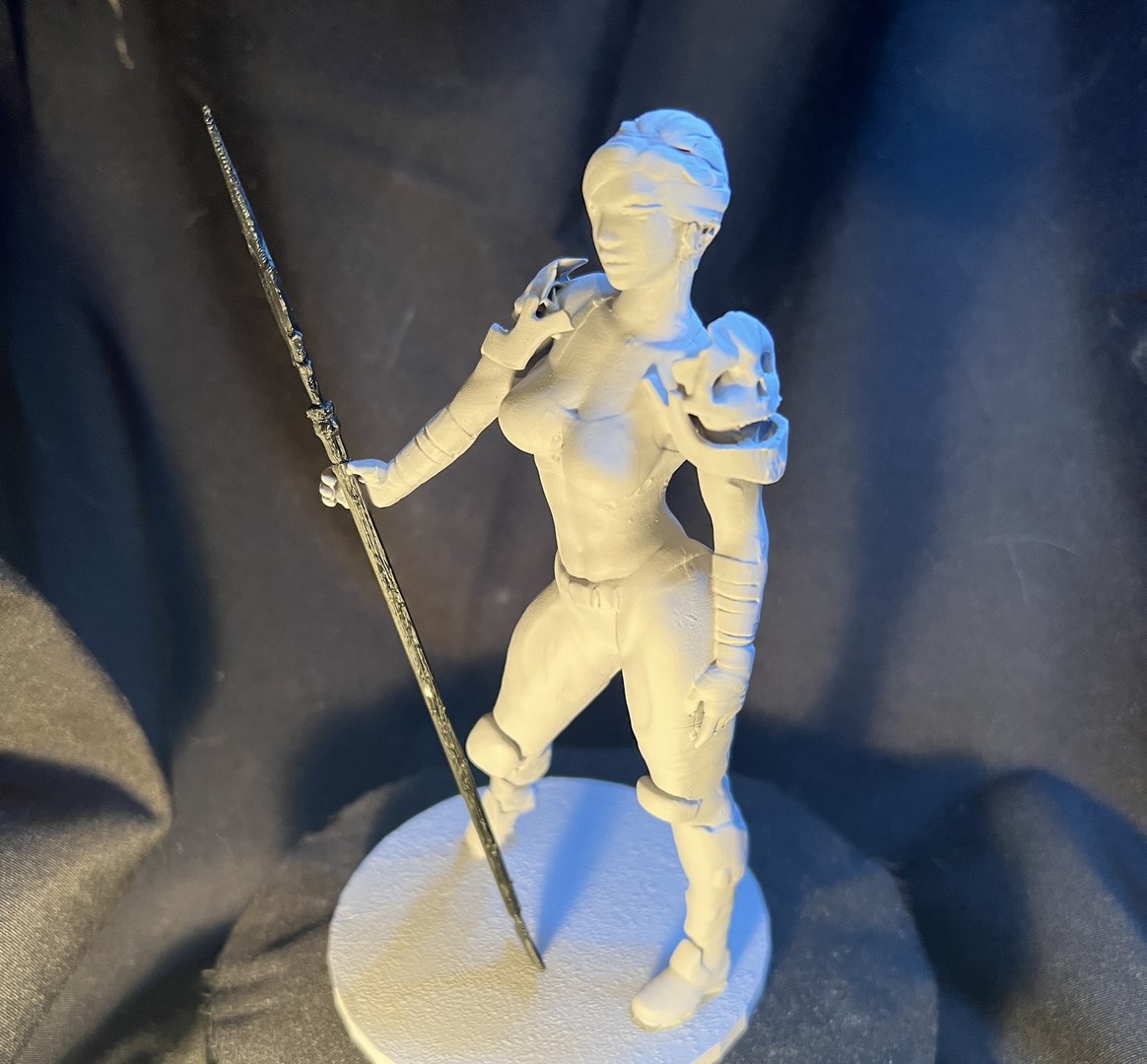 Fantasy Female Spear Warrior 3D Model - TurboSquid 2424182